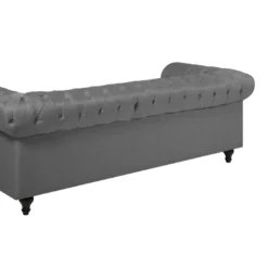Canapé 3 Places En Tissu Gris Clair CHESTERFIELD BIG 16 Canapé 3 Places En Tissu Gris Clair CHESTERFIELD BIG -Promos Chesteris Boutique canape 12012495