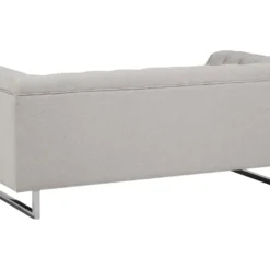 Canapé Chesterfield 2 Places En Tissu Beige VISSLAND -Promos Chesteris Boutique canape 12012685
