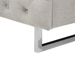 Canapé Chesterfield 2 Places En Tissu Beige VISSLAND -Promos Chesteris Boutique canape 12012691