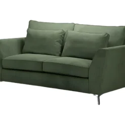 Canapé 2 Places Isla Velours Côtelé Fjord Vert - Olive