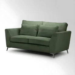 Canapé 2 Places Isla Velours Côtelé Fjord Vert - Olive -Promos Chesteris Boutique canape 12300501