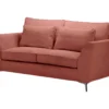 Canapé 2 Places Isla Velours Côtelé Fjord Terracotta - Terracotta