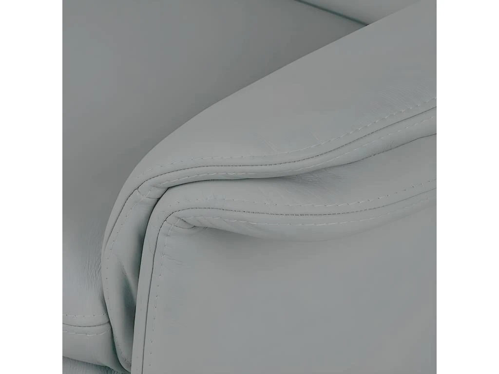 Canapé 2 Places En 100% Tout Cuir Italien Vachette COMO, Gris Clair 4 Canapé 2 Places En 100% Tout Cuir Italien Vachette COMO, Gris Clair – Image 4