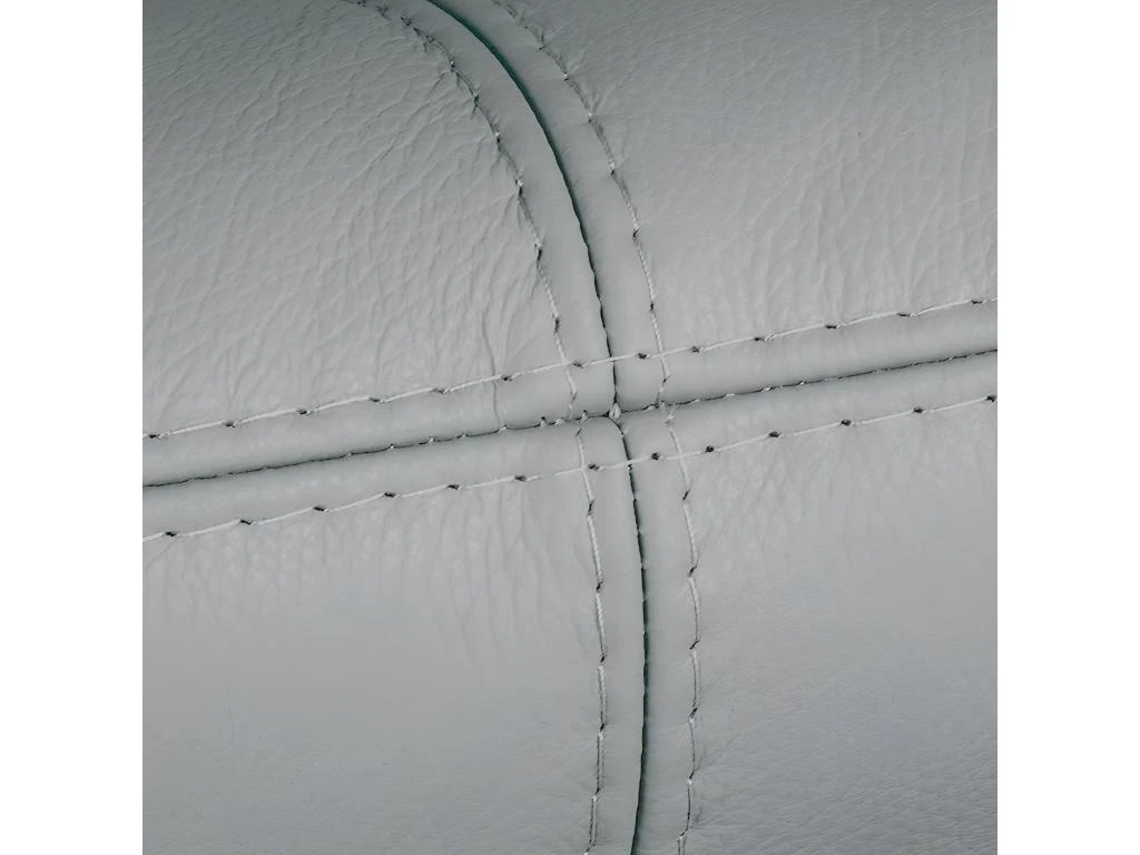 Canapé 2 Places En 100% Tout Cuir Italien Vachette COMO, Gris Clair 5 Canapé 2 Places En 100% Tout Cuir Italien Vachette COMO, Gris Clair – Image 5