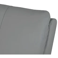 Canapé 3 Places En 100% Tout Cuir Italien Vachette COMO, Gris Clair -Promos Chesteris Boutique canape 12304877