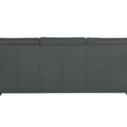 Canapé 3 Places En 100% Tout Cuir Italien Vachette COMO, Gris Foncé -Promos Chesteris Boutique canape 12304907