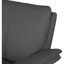 Canapé 3 Places En 100% Tout Cuir Italien Vachette COMO, Gris Foncé -Promos Chesteris Boutique canape 12304911