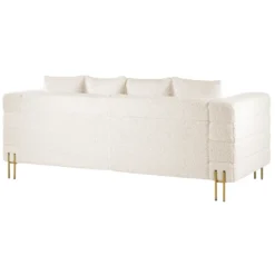 Canapé 3 Places Bouclé Blanc GRANNA 14 Canapé 3 Places Bouclé Blanc GRANNA -Promos Chesteris Boutique canape 12309461