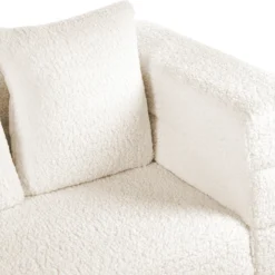 Canapé 3 Places Bouclé Blanc GRANNA 16 Canapé 3 Places Bouclé Blanc GRANNA -Promos Chesteris Boutique canape 12309465