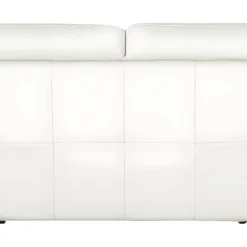 Canapé 2 Places En 100% Tout Cuir Italien Vachette OSATIS, Couleur Ivoire -Promos Chesteris Boutique canape 12326137