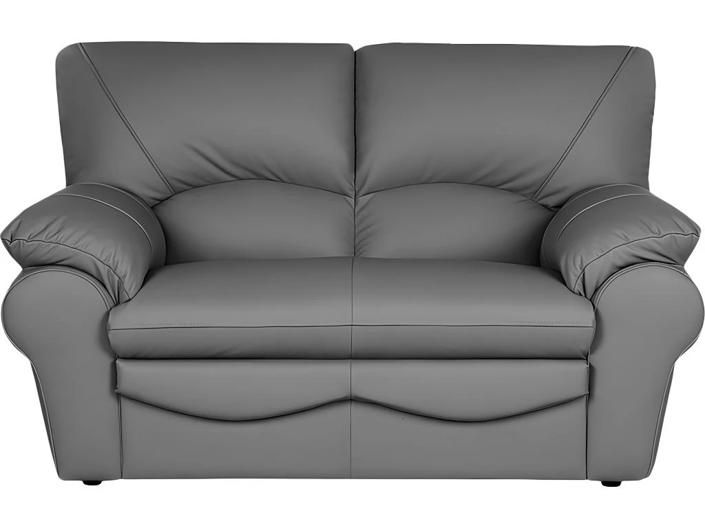 Canapé 2 Places En 100% Tout Cuir Italien Vachette OSATIS, Couleur Gris Foncé 1 Canapé 2 Places En 100% Tout Cuir Italien Vachette OSATIS, Couleur Gris Foncé