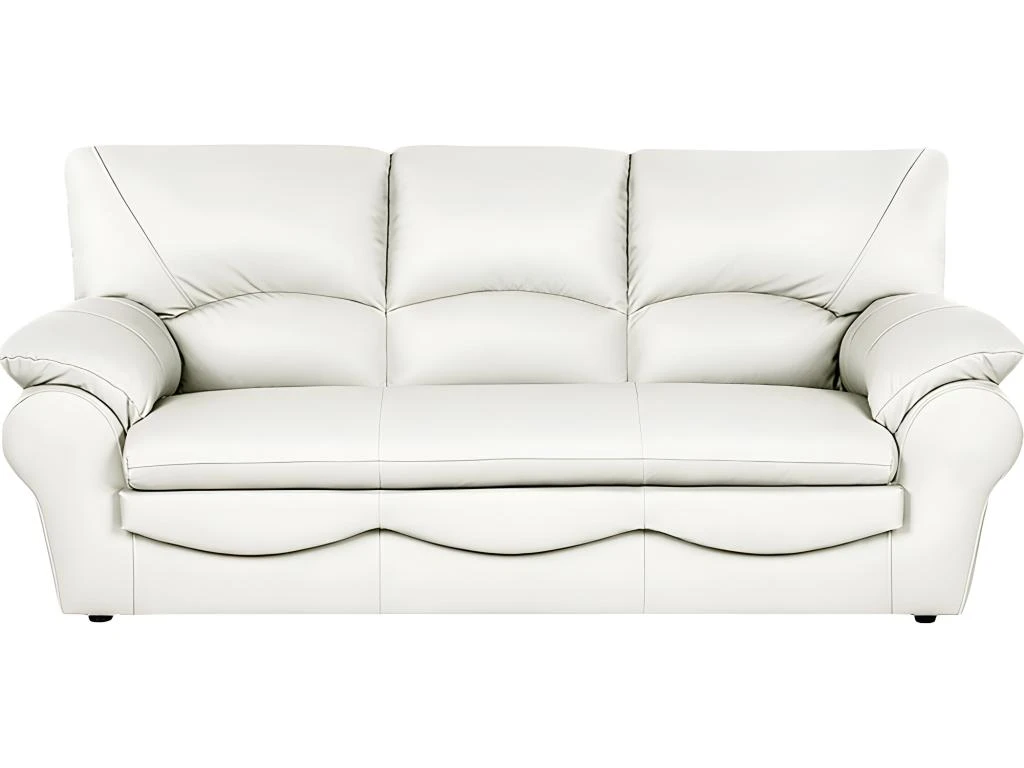 Canapé 3 Places En 100% Tout Cuir Italien Vachette OSATIS, Couleur Ivoire 1 Canapé 3 Places En 100% Tout Cuir Italien Vachette OSATIS, Couleur Ivoire