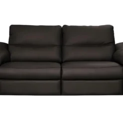Canapé 3 Places En 100% Tout Cuir épais Italien Vachette HAMBOURG, Couleur Chocolat
