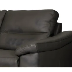 Canapé 3 Places En 100% Tout Cuir épais Italien Vachette HAMBOURG, Couleur Chocolat -Promos Chesteris Boutique canape 12328283