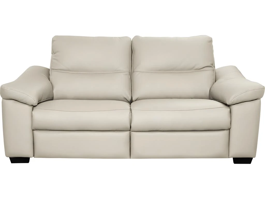 Canapé 2 Places En 100% Tout Cuir épais Italien Vachette HAMBOURG, Couleur Ivoire 1 Canapé 2 Places En 100% Tout Cuir épais Italien Vachette HAMBOURG, Couleur Ivoire