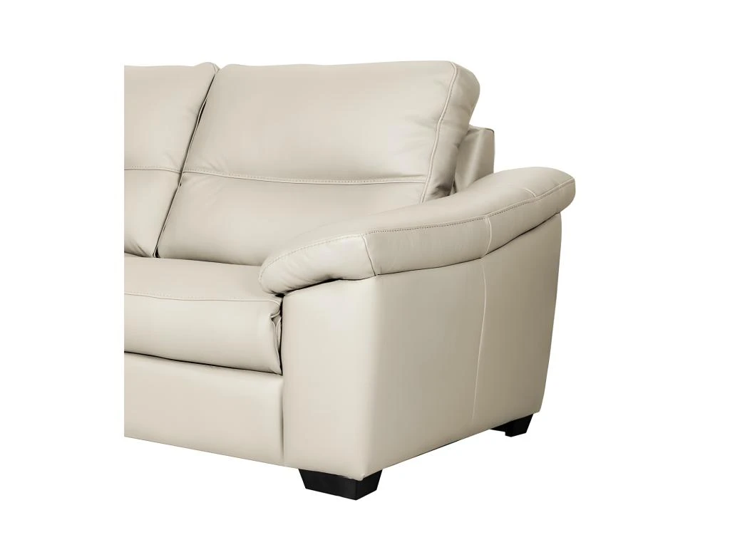 Canapé 2 Places En 100% Tout Cuir épais Italien Vachette HAMBOURG, Couleur Ivoire 3 Canapé 2 Places En 100% Tout Cuir épais Italien Vachette HAMBOURG, Couleur Ivoire – Image 3