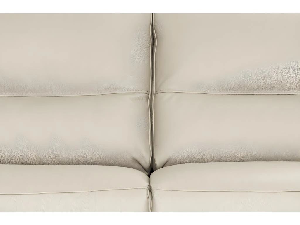 Canapé 2 Places En 100% Tout Cuir épais Italien Vachette HAMBOURG, Couleur Ivoire 4 Canapé 2 Places En 100% Tout Cuir épais Italien Vachette HAMBOURG, Couleur Ivoire – Image 4