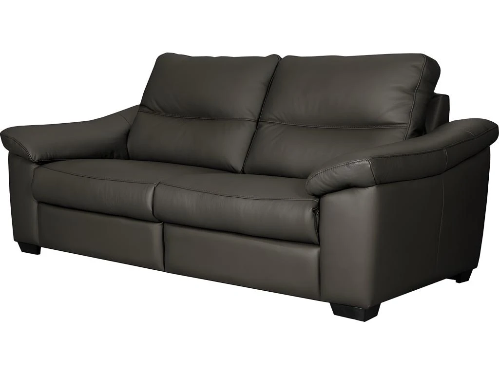 Canapé 3 Places En 100% Tout Cuir épais Italien Vachette HAMBOURG, Couleur Anthracite 3 Canapé 3 Places En 100% Tout Cuir épais Italien Vachette HAMBOURG, Couleur Anthracite – Image 3