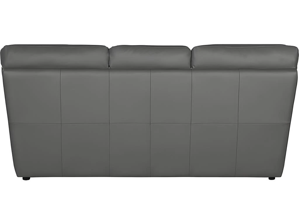 Canapé 3 Places En 100% Tout Cuir Italien Vachette OSATIS, Couleur Gris Foncé 5 Canapé 3 Places En 100% Tout Cuir Italien Vachette OSATIS, Couleur Gris Foncé – Image 5