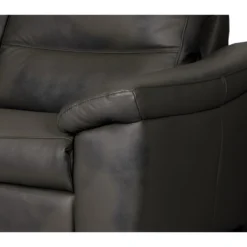 Canapé 2 Places En 100% Tout Cuir épais Italien Vachette HAMBOURG, Couleur Anthracite -Promos Chesteris Boutique canape 12328405