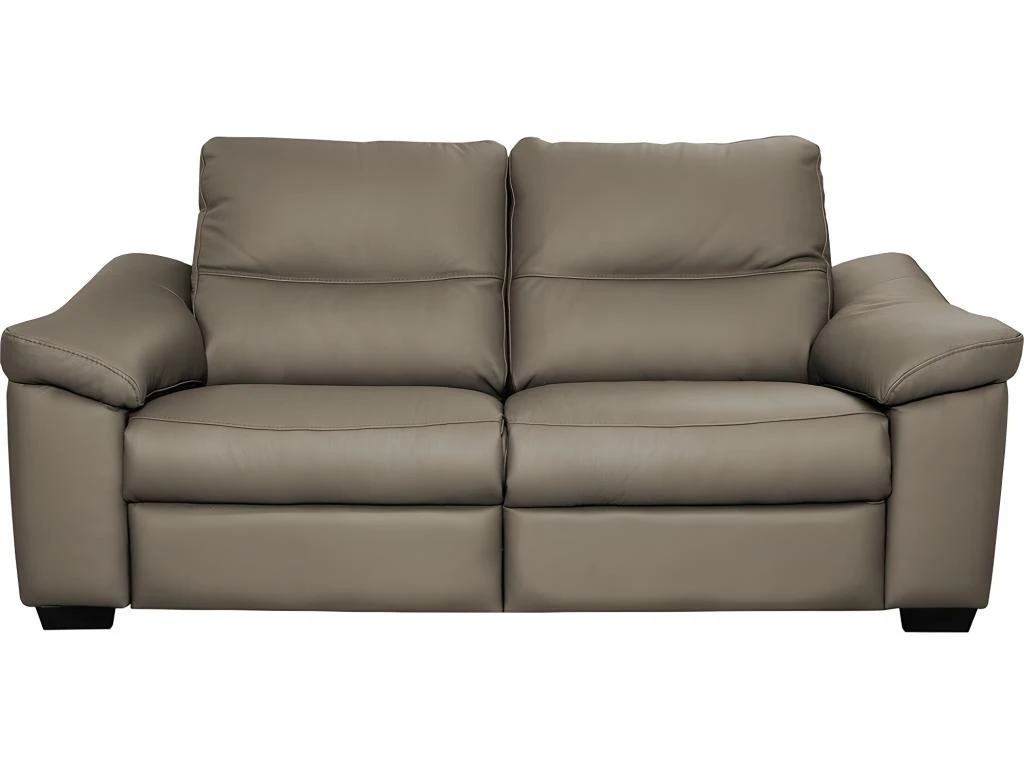 Canapé 2 Places En 100% Tout Cuir épais Italien Vachette HAMBOURG, Couleur Taupe 1 Canapé 2 Places En 100% Tout Cuir épais Italien Vachette HAMBOURG, Couleur Taupe