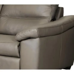 Canapé 3 Places En 100% Tout Cuir épais Italien Vachette HAMBOURG, Couleur Taupe -Promos Chesteris Boutique canape 12328429