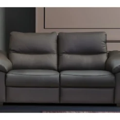 Canapé 2 Places En 100% Tout Cuir épais Italien Vachette HAMBOURG, Couleur Chocolat