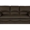Canapé 3 Places En 100% Tout Cuir Italien Vachette OSATIS, Couleur Chocolat