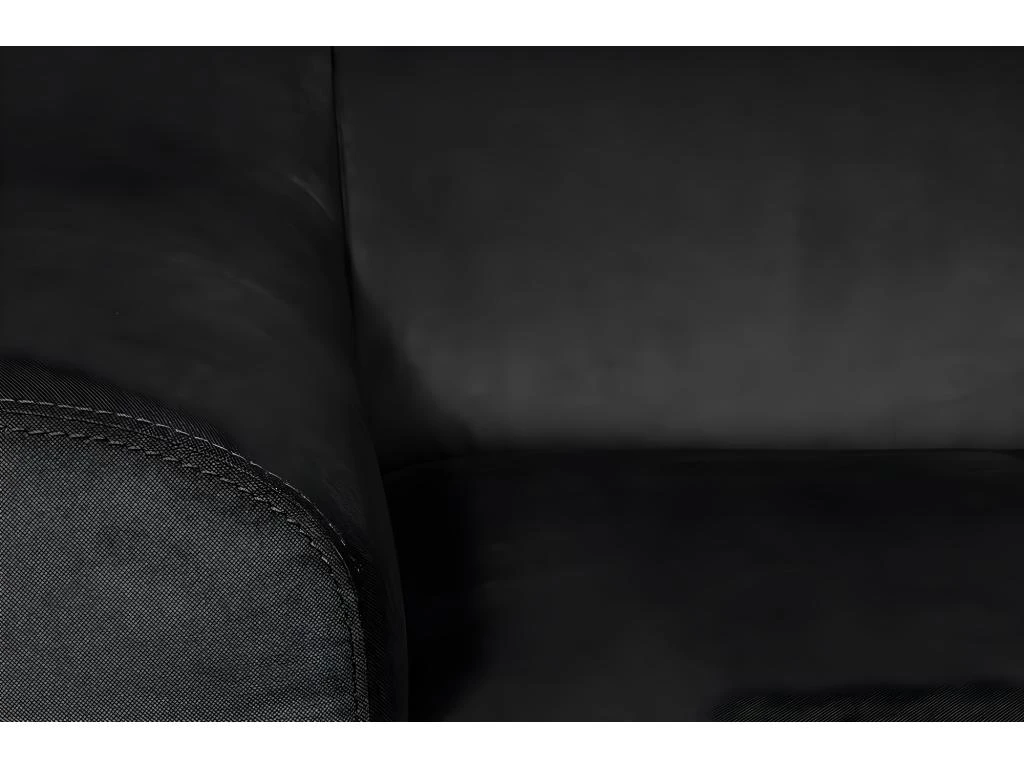 Canapé D'angle Convertible En Tissu Luxe 5 Places, ASTERIA Noir, Angle Droit 7 Canapé D'angle Convertible En Tissu Luxe 5 Places, ASTERIA Noir, Angle Droit – Image 7