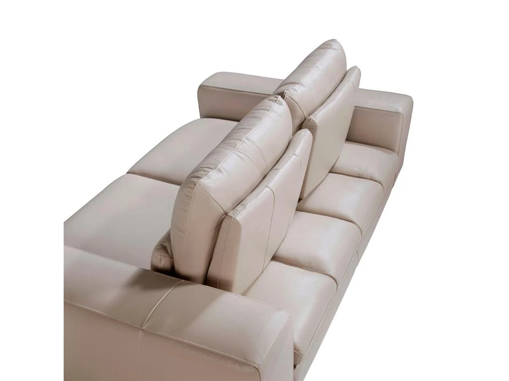 Canapé 3 Places En Cuir Et Acier Noir 6142 ANGEL CERDA 7 Canapé 3 Places En Cuir Et Acier Noir 6142 ANGEL CERDA – Image 7