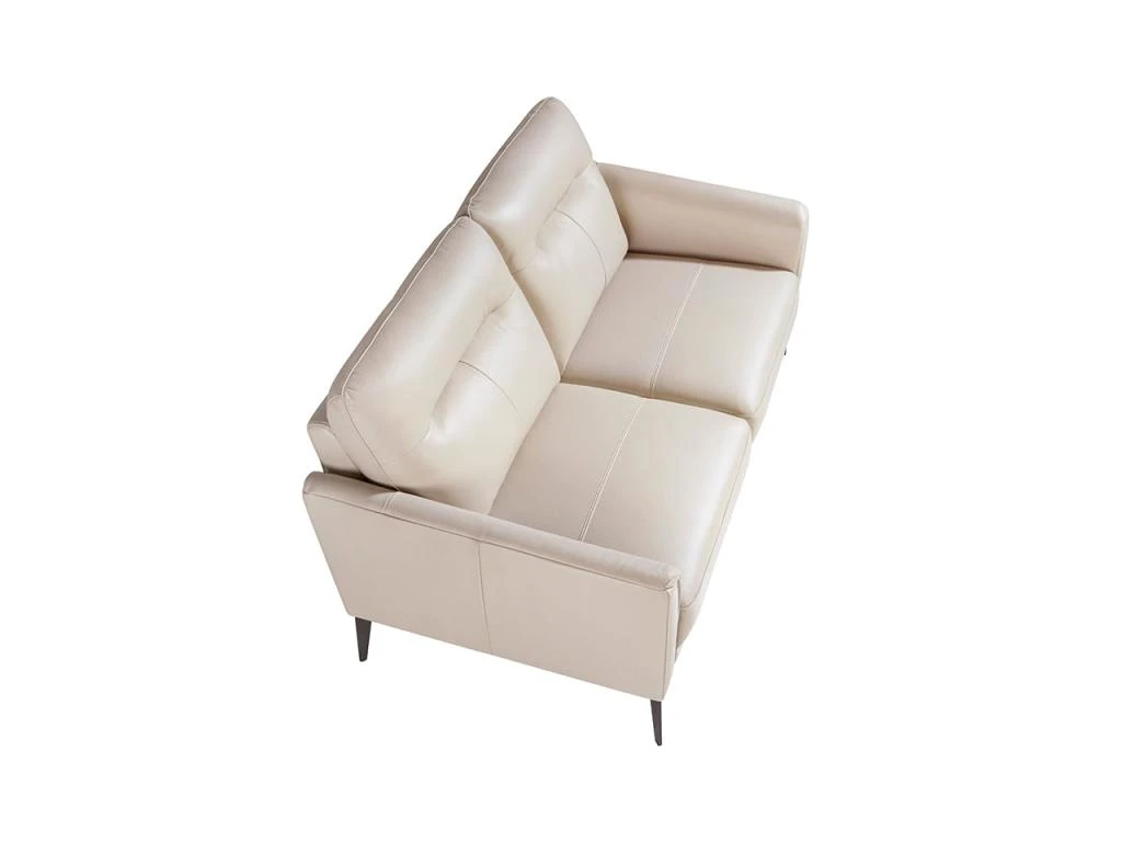 Canapé 2 Places En Cuir Gris Et Acier 6137 ANGEL CERDA 5 Canapé 2 Places En Cuir Gris Et Acier 6137 ANGEL CERDA – Image 5