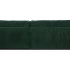 Canapé D'angle à Droite Convertible 3 Places Avec Coffre En Velours Côtelé Vert Foncé - Arty 7 Canapé D'angle à Droite Convertible 3 Places Avec Coffre En Velours Côtelé Vert Foncé - Arty -Promos Chesteris Boutique canape 12407393