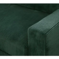 Canapé D'angle à Gauche Convertible 3 Places Avec Coffre En Velours Côtelé Vert Foncé - Arty -Promos Chesteris Boutique canape 12407417