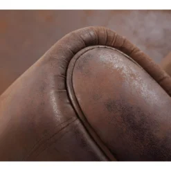 Canapé 2/3 Places Microfibre Aspect Cuir Vieilli Club VICTORY II -Promos Chesteris Boutique canape 12505