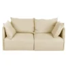 Canapé DUNE 2 Places - Crème - TEMAHOME