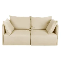 Canapé DUNE 2 Places - Crème - TEMAHOME