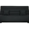 DUNLOPILLO Banquette Clic Clac - Tissu Pearl Noir + 2 Coussins Noir - L 194 X P 98 X H 102 Cm - Made In France - ALEX