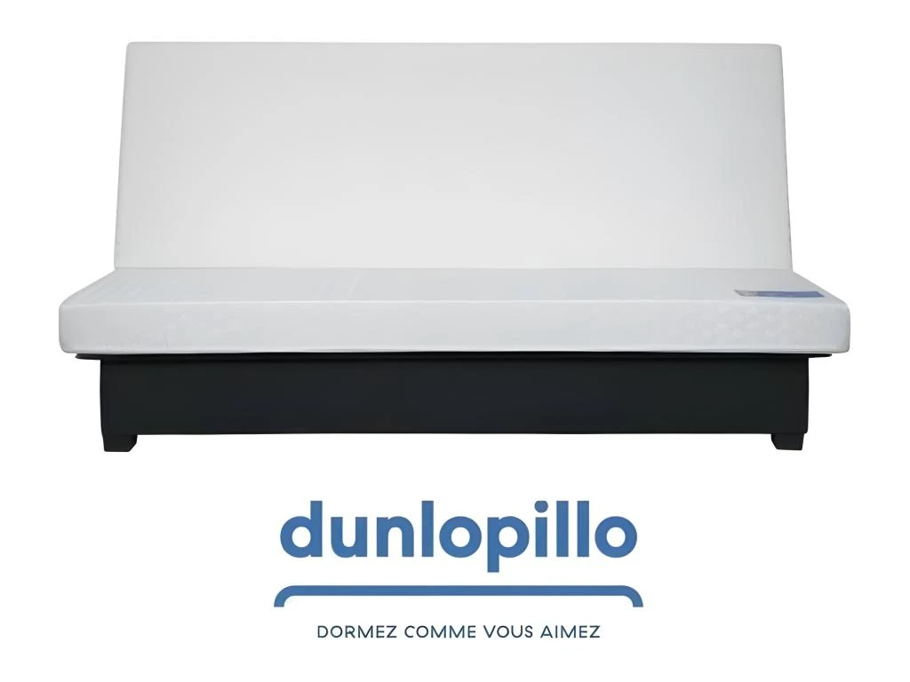 DUNLOPILLO Banquette Clic Clac - Tissu Pearl Noir + 2 Coussins Noir - L 194 X P 98 X H 102 Cm - Made In France - ALEX 4 DUNLOPILLO Banquette Clic Clac - Tissu Pearl Noir + 2 Coussins Noir - L 194 X P 98 X H 102 Cm - Made In France - ALEX – Image 4