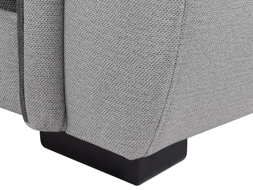 Canapé D'angle Gauche En Tissu Bicolore Anthracite Et Gris Clair YOLANDA 8 Canapé D'angle Gauche En Tissu Bicolore Anthracite Et Gris Clair YOLANDA – Image 8