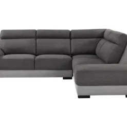 Canapé D'angle Droit En Tissu Bicolore Anthracite Et Gris Clair YOLANDA -Promos Chesteris Boutique canape 12566007