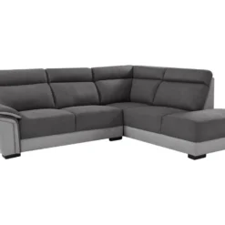 Canapé D'angle Droit En Tissu Bicolore Anthracite Et Gris Clair YOLANDA -Promos Chesteris Boutique canape 12566009