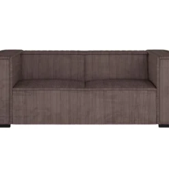 Canapé 3 Places En Velours Côtelé Marron URBINA 9 Canapé 3 Places En Velours Côtelé Marron URBINA -Promos Chesteris Boutique canape 12578353