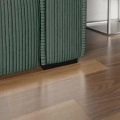 Canapé 3 Places En Velours Côtelé Vert Sapin URBINA 10 Canapé 3 Places En Velours Côtelé Vert Sapin URBINA -Promos Chesteris Boutique canape 12578367