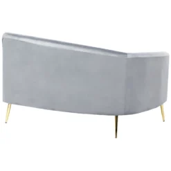 Canapé 4 Places En Velours Gris Clair MOSS 16 Canapé 4 Places En Velours Gris Clair MOSS -Promos Chesteris Boutique canape 12652865