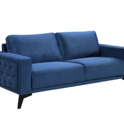 Canapés 3 Places Et 2 Places En Velours Bleu Roi AZILIS -Promos Chesteris Boutique canape 12654311