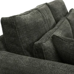 Canapé 3 Places En Tissu Bouclette Gris Anthracite MONDOVI 9 Canapé 3 Places En Tissu Bouclette Gris Anthracite MONDOVI -Promos Chesteris Boutique canape 12697851