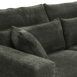 Canapé 3 Places En Tissu Bouclette Gris Anthracite MONDOVI 8 Canapé 3 Places En Tissu Bouclette Gris Anthracite MONDOVI -Promos Chesteris Boutique canape 12697855