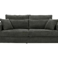 Canapé 3 Places En Tissu Bouclette Gris Anthracite MONDOVI 7 Canapé 3 Places En Tissu Bouclette Gris Anthracite MONDOVI -Promos Chesteris Boutique canape 12697859