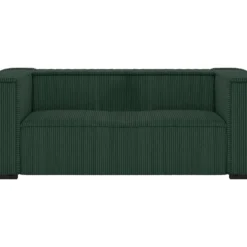 Canapé 3 Places En Velours Côtelé Vert Sapin URBINA 8 Canapé 3 Places En Velours Côtelé Vert Sapin URBINA -Promos Chesteris Boutique canape 12929123