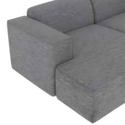 Canapé D'angle Gauche 3 Places Aska En Tissu Gris Foncé Chiné -Promos Chesteris Boutique canape 12998089